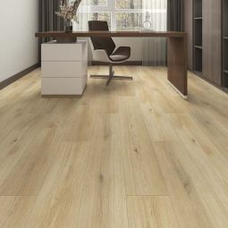 Suelo vinílico SPC click con aislante incorporado roble miel 6.5mm Auralia