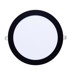 Downlight empotrar 18w 6500k negro 1620lm 2x21,8x21,8cm corte 20,5cm tanzan