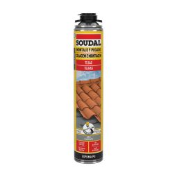Espuma de poliuretano especial tejas con pistola soudal 750 ml