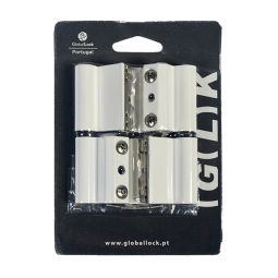 Bisagra eu eje inox izq 45 mm blanca