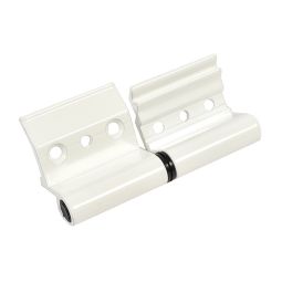 Bisagra eu eje inox dcha 45 mm blanca