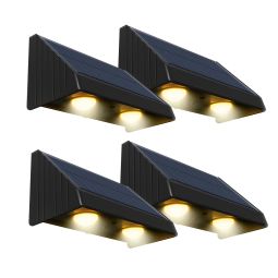 Juego de 4 apliques solares de pared 100lm kyla