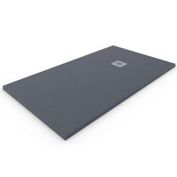Plato de ducha resina extraplano. Gris grafito ral: 7015 70x100cm