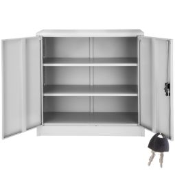 Tectake armario archivador, 3 baldas ajustables