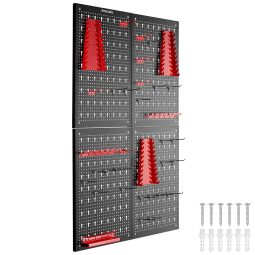 Panel perforado para herramientas jonah con ganchos y soportes