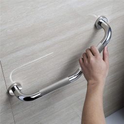 Kibath asa seguridad en z antideslizante de 43 cm cromo de acero inox.