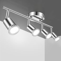 Aigostar lámpara de techo LED focos, gu10 4 luces  (sin bombillas)