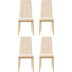 Dupi sillas de comedor denia | pack 4 unidades | beige