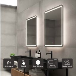 LEDimex-espejo grecia 60x80 LED cantos redondeados frontal