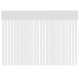 Cortina para puertas de PVC pastel transparente / 90 x 210