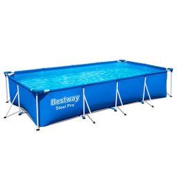 Piscina Rectangular Steel Pro 400x211x81 cm Bestway