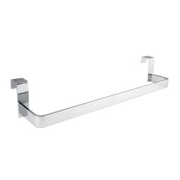 Kibath toallero sin taladros de 36 cm cromo brillo de acero inoxidable
