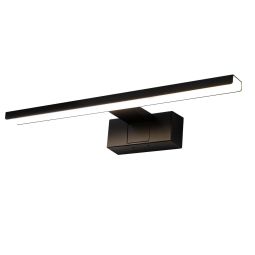Nettlife aplique para baño negra LED 60x5