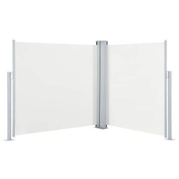 vidaXL toldo lateral retráctil color crema 120x600 cm