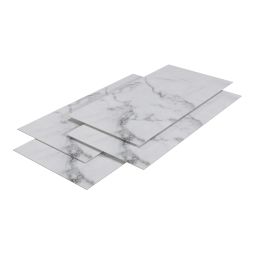 Revestimiento pared bladel 4 paneles PVC 120x60cm - white marble [neu.haus]
