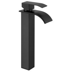 Grifo de lavabo cascade - cecipa max - acero inox - negro - altura 320 mm -