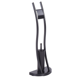 Soporte de papel higiénico y escobilla soacha metal negro