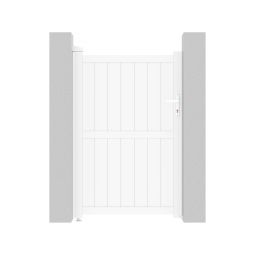 Puerta jardin aluminio  "lola" -  101.2 x 155.9 cm - blanco