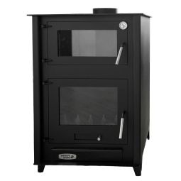 Estufa de leña con horno Etna 13kW Prensa Stove