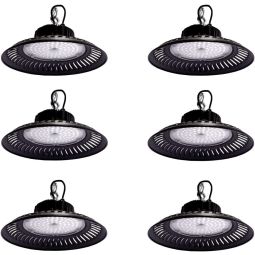 Pack 6x campana LED ufo 100w 6000k  serie eco