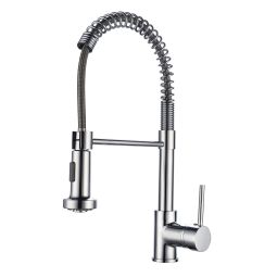 Grifo de cocina k2o dock 27x5x41cm grifo monomando con muelle, caño girator
