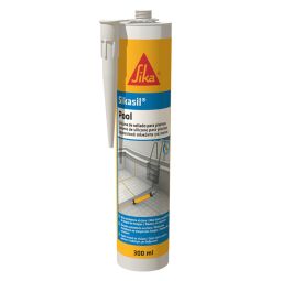 Silicona neutra para sellados en piscinas transparente SikaSil Pool 300ml