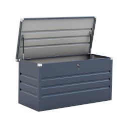 Baul/arcon para jardín "store" - 480 l - 132 x 61 x 60 cm - gris