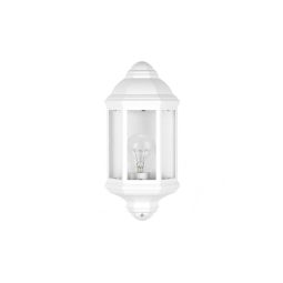 Shaula outdoor wall light 1xe27 aluminium / crystal white