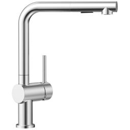 Grifo de cocina - mezclador cepillado - ducha extraíble 2 funciones - acero