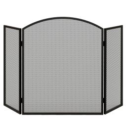 Salvachispas de chimenea 96x1.2x62 cm acero, metal Homcom