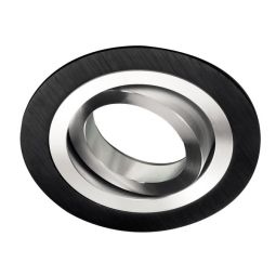 Empotrable orientable classic redondo negro y aluminio wonderlamp 1xgu10