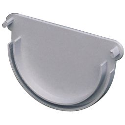 Tapa para canalón de pvc curvo gris 67 mm