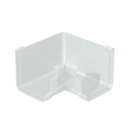 Ángulo interior de canalón pvc recto blanco 120 mm