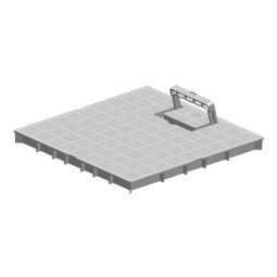 Tapa arqueta con asa de pvc 30 x 30 cm