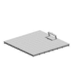 Tapa arqueta con asa de pvc 40 x 40 cm
