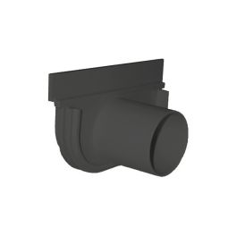 Tapa y descarga baja ø 50 x 100 mm negro