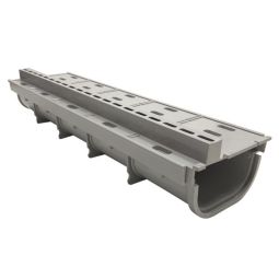 Conjunto canal oculto de pvc 50 x 13 x 7,5 cm gris