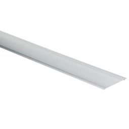 Perfil plano gris brillo 2,5 m
