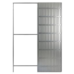 Sistema corredero de empotrar para pared de cartón yeso 80 cm