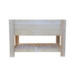 Mesa de cultivo de madera 119x65x80 cm 180l el sotillo natural