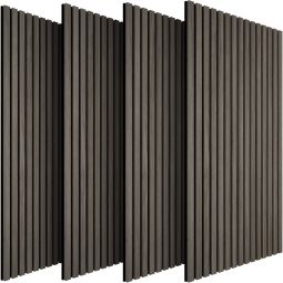 4 paneles de pared aspecto de madera 120x60x2,1 cm, roble gris