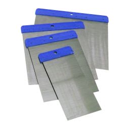 Juego 4 espatulas carroceros acero inox