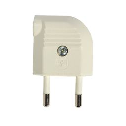 Clavija 10a 250v lateral blanco