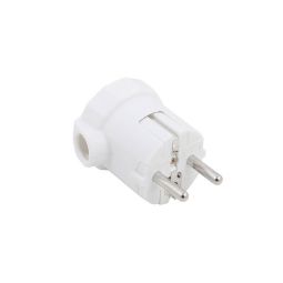 Clavija salida lateral 16a 250v blanca