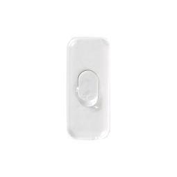 Interruptor plano 2a paso blanco
