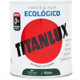 Esmalte eco mate verde mayo 750ml Titanlux