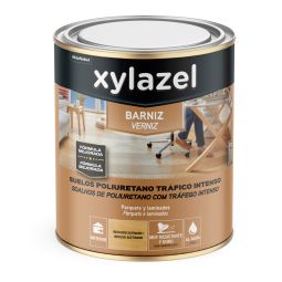 Barniz suelo agua incoloro satinado 2,5 l Xylazel