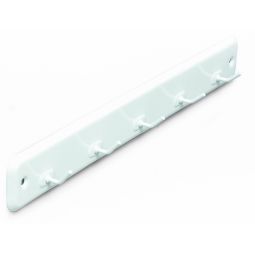 Perchero metal 5 ganchos blanco