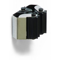 Sujeta-escobas 1 rodillo inox adhesivo