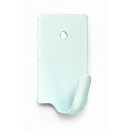 Percha adhesiva mini blanca 4 uds